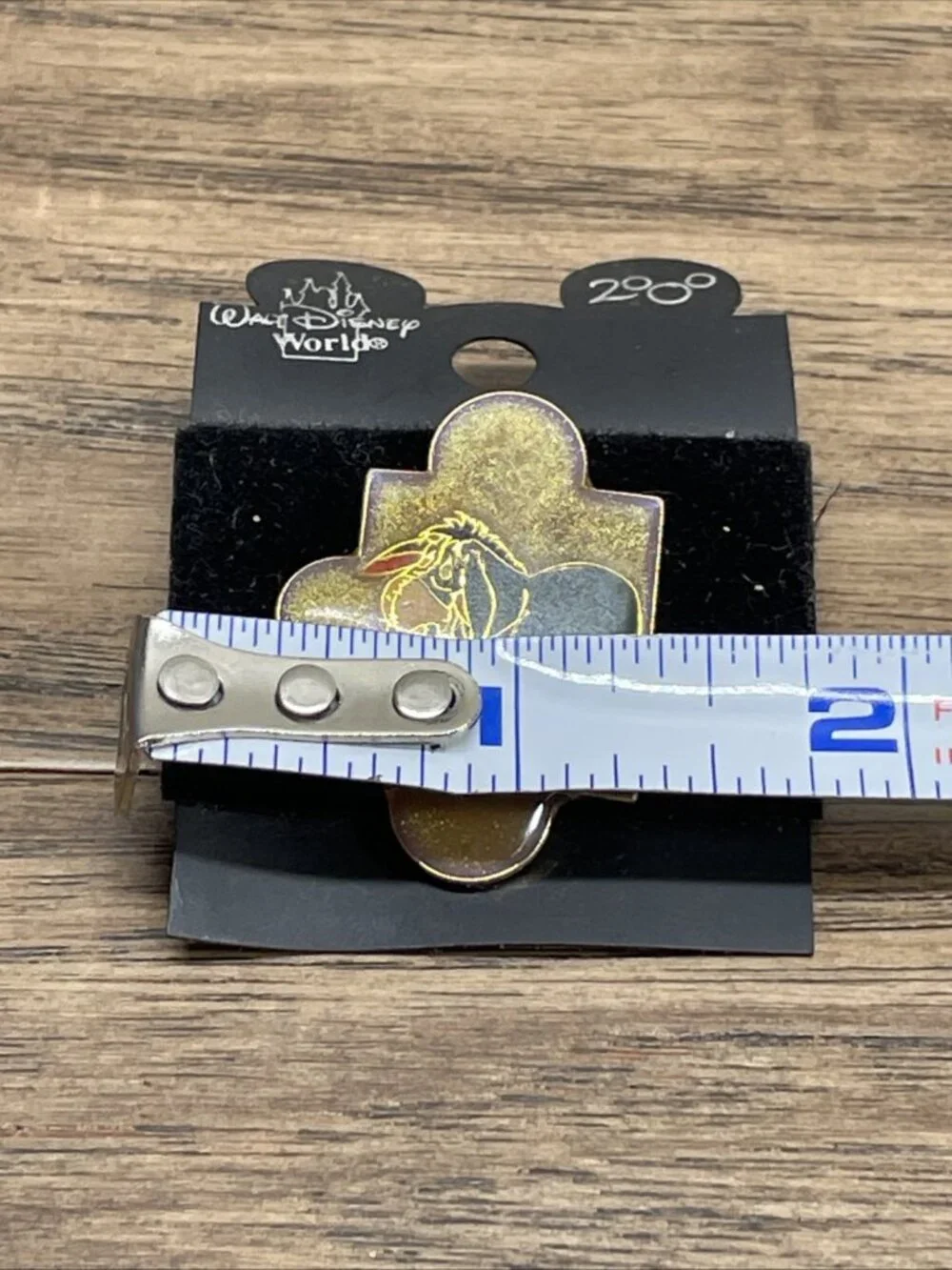 Vintage 2000 Disney Winnie the Pooh Eeyore Glitter Puzzle Piece Pin KG JD